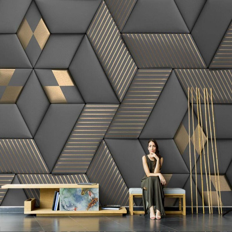 3D Wallpaper Illusive Pillow Warner